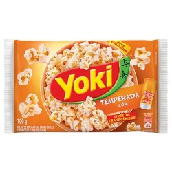 Milho P/ Pipoca Micro Yoki Pacote 100g Temperada